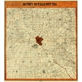 thumbnail image 2 of Street 12x13 White Modern Wood Framed Museum Art Print Titled - Dallas Texas Landowner - Street 1902, 2 of 4