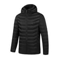 thumbnail image 2 of skpabo Heated Jacket for Men Hooded Heated Coat Winter Warm USB Charging Electric Heated Body Warmers Heated Clothing with 11 Heating Zones for Outdoor Working Sports (No Battery), 2 of 7