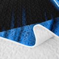 thumbnail image 5 of Erosebridal Neon Gamepad Bed Spread Queen for Boys Men, Neon Stripes Abstract Queen Coverlet Set, Black Blue, 3pcs, 5 of 7