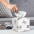 thumbnail image 6 of Kdxio Bbaseball Dog Print Tissue Box Cover,Square Decorative PU Leather Facial Paper Case Organizer Holder Dispenser for Bathroom,Night Stands,Desk,Car 5.2''X5.2''X5.2'', 6 of 8