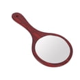 thumbnail image 4 of Espejo de mano de madera, espejo de mano vintage Espejo de maquillaje de madera Espejo de mano Confiabilidad excepcional, 4 of 5