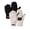 Beige & Black, variant on COOPLUS Mittens Winter Fingerless Gloves Warm Wool Knitted Gloves Convertible Gloves for Men and Women