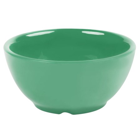 Get B-525-Fg Diamond Mardi Gras 16 Oz. Rainforest Green Melamine Bowl - 24/Case