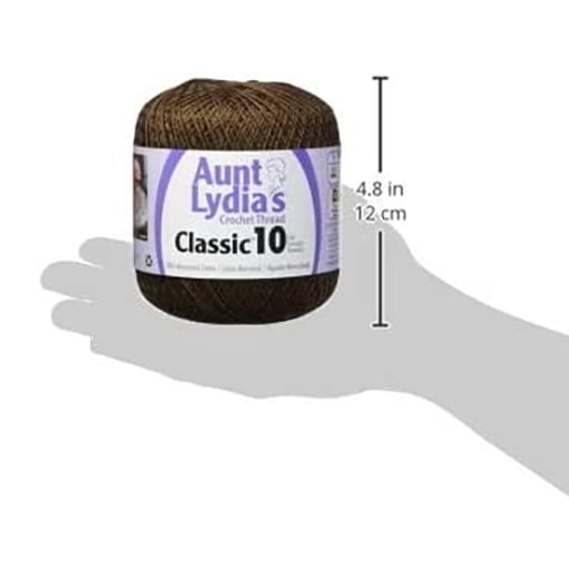 Lot De 6 Fils Au Crochet Aunt Lydia’s Classic – Taille 10, Couleurs Assorties
