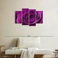 thumbnail image 2 of Elephant Stock Droplets On Purple Rose Wall Art - Horizontal Multi Panel Canvas - Living Room Wall Decor - Floral And Botanical Multi Panel - Purple And Black Decor - 36" x 22", 2 of 8