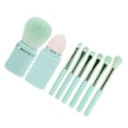 thumbnail image 2 of Juego De 8 Brochas De Maquillaje Con Estuche, Cerdas Suaves, Brocha Para Polvo, Sombras De Ojos, Brocha Retráctil Para Polvo, Mini Brochas De Maquillaje Portátiles Para Viajes(verde), 2 of 5