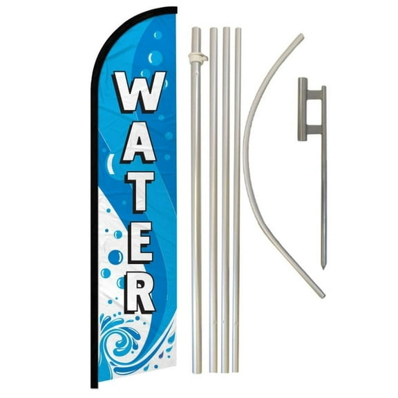 Water Windless Banner Flag & Pole Kit