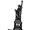 Black Statue of Liberty Bookend, variant on REGALWOVEN Decorative Metal Bookends with Hollow Tree Design, Book Ends Shelves, Non-Skid Bookshelf Black Eiffel Tower Bookend 7.9"L x 4.3"W x 6.7"H