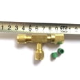 thumbnail image 5 of Adaptador en T con Accesorios de Rosca Macho SAE de 1/4" Giratorios, Válvula de Servicio de Refrigeración de Latón Macizo para Bomba Nueva, 5 of 5