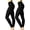 2PK: Black / Black, variant on Women Premium Cotton High Waist Full Ankle Length Leggings (2PK: Black / Black, XL)