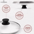 thumbnail image 2 of Cuisinel Pot and Pan Lid Tempered Glass Replacement Cover for Frying Pan Cast Iron 8”, 2 of 7
