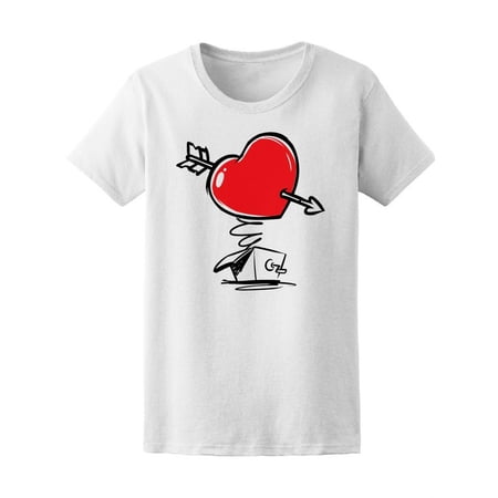 Box Heart With Arrow T-Shirt Women -Image by Shutterstock Female Medium
