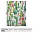 thumbnail image 4 of JRXY Flannel Throw Blanket, Fresh Cactus Flowers Lightweight Throw Blanket, Travel Blanket Cozy Plush Warm Blankets with 18x18 Inch Pillowcase for Bedroom Living Rooms Sofa Beds Office White, 4 of 6