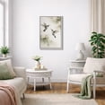thumbnail image 3 of Framed Canvas Print Hummingbird Wall Art Boho Decorative for Living Room Bedroom - 24"x36" WHITE, 3 of 8