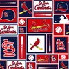 St Louis Cardinals Patch Cotton Fabric