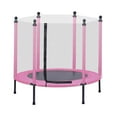 thumbnail image 2 of SYNGAR 48in Trampoline for Kids, Outdoor Trampoline with Safety Enclosure Net, Toddler Round Trampoline for Indoor or Outdoor Backyard, 442lbs Capacity, Pink, LJ3765, 2 of 4