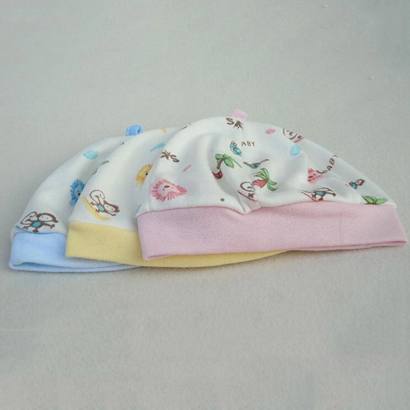 Newborn Cotton Single Layer Tire Cap Infant Child Month Windproof Baby Hat Winter