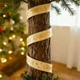 thumbnail image 6 of Merry Christmas Velvet Wired Edge Ribbon 2.48Inch 3 Yards Christmas Ribbon Gift Wrapping Ribbon Christmas Tree Decor, Christmas Decoration Bow Wreath, Beige, 6 of 7