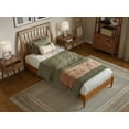 thumbnail image 3 of AFI Orleans Twin XL Solid Wood Low Profile Sleigh Platform Bed, Light Toffee, 3 of 13