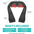 thumbnail image 3 of Shiatsu Neck Massager, Back and Neck Massager with Heat, Electric Deep Tissue 3D Kneading Massage Pillow for Back, Shoulder, Muscle Pain Relief, Office & Home & Car Use, Gift for Women and Men, 3 of 11
