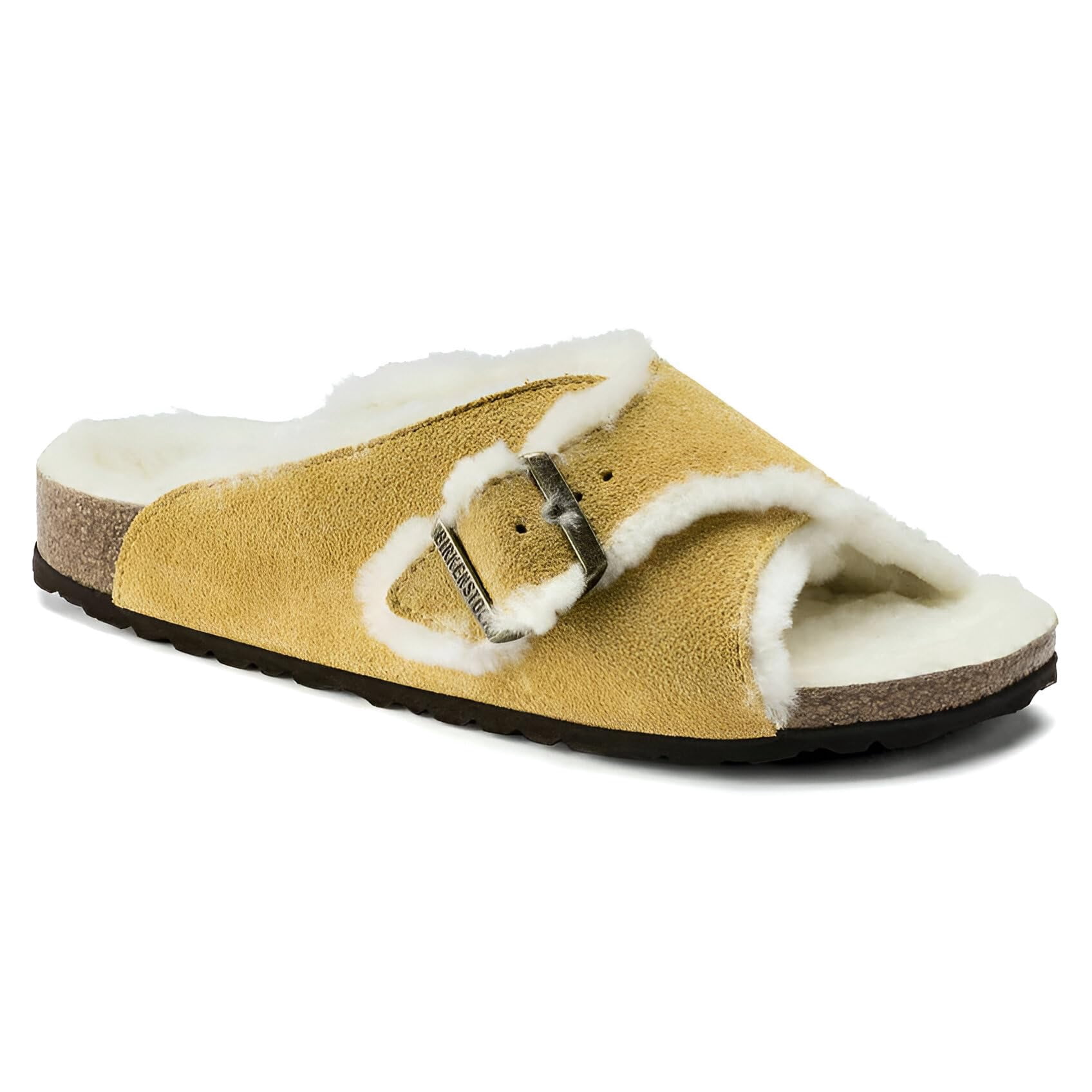 Birkenstock AROSA Shearling Suede Leather Sandal Slide, Winter Chic and Cozy Comfort for Cold Days - Multiple Colors & Sizes