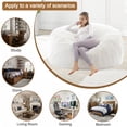thumbnail image 4 of LaoGeoRon 6ft Large Bean Bag Chair for Adults with Filling,Indoor Bean Bag Lazy Chair,Memory Foam,Removable Washable Flannel Cover, 4 of 9