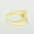 thumbnail image 3 of LBG British Made 14k Yellow Gold Natural Sapphire Mens Band Ring - 25 size options - Size 7.5, 3 of 6