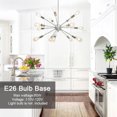 thumbnail image 7 of 15 Lights Contemporary Sputnik Chandeliers - Chrome, 7 of 7