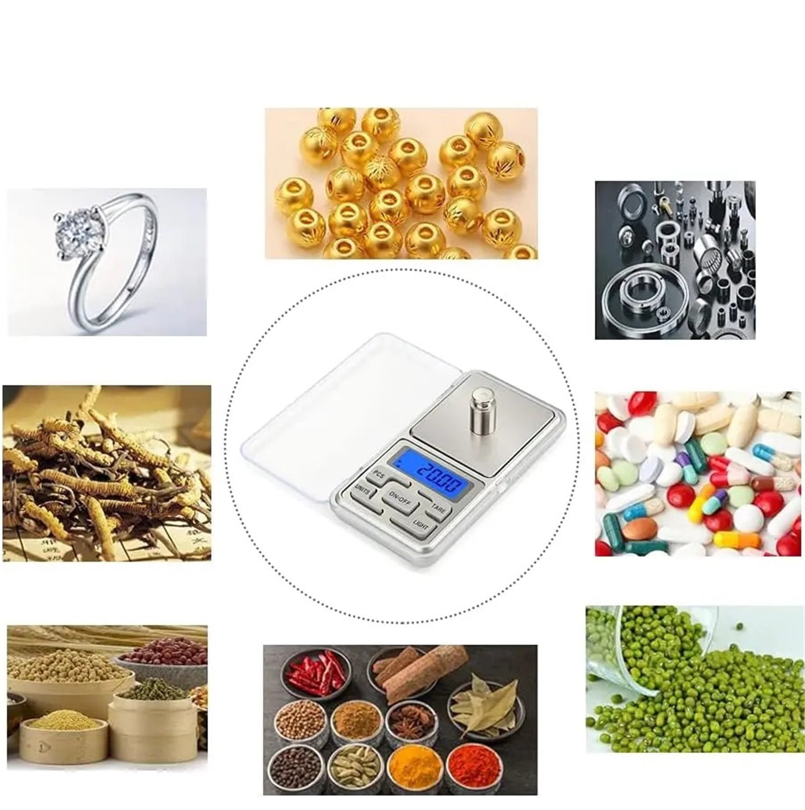 500g/0.01g Electronic Weight Scale Digital Balance Scale Pocket Weighing Scales For Kitchen ,Precise Weight