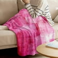 thumbnail image 3 of Yibo Paint Art Graffiti Lattice Blanket Flannel Soft and Comfortable Anti-static Bed Sofa Blanket, 3 of 7