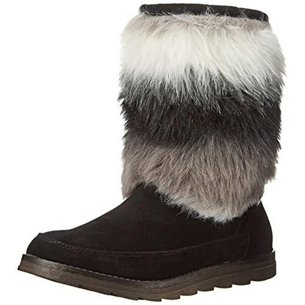 faux fur casual shoes
