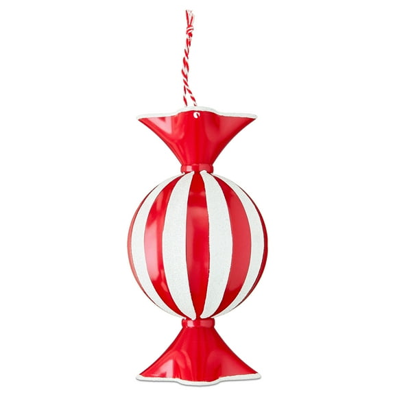 Red and White Candy Shaped Christmas Ornament, 5.5", by Holiday Time