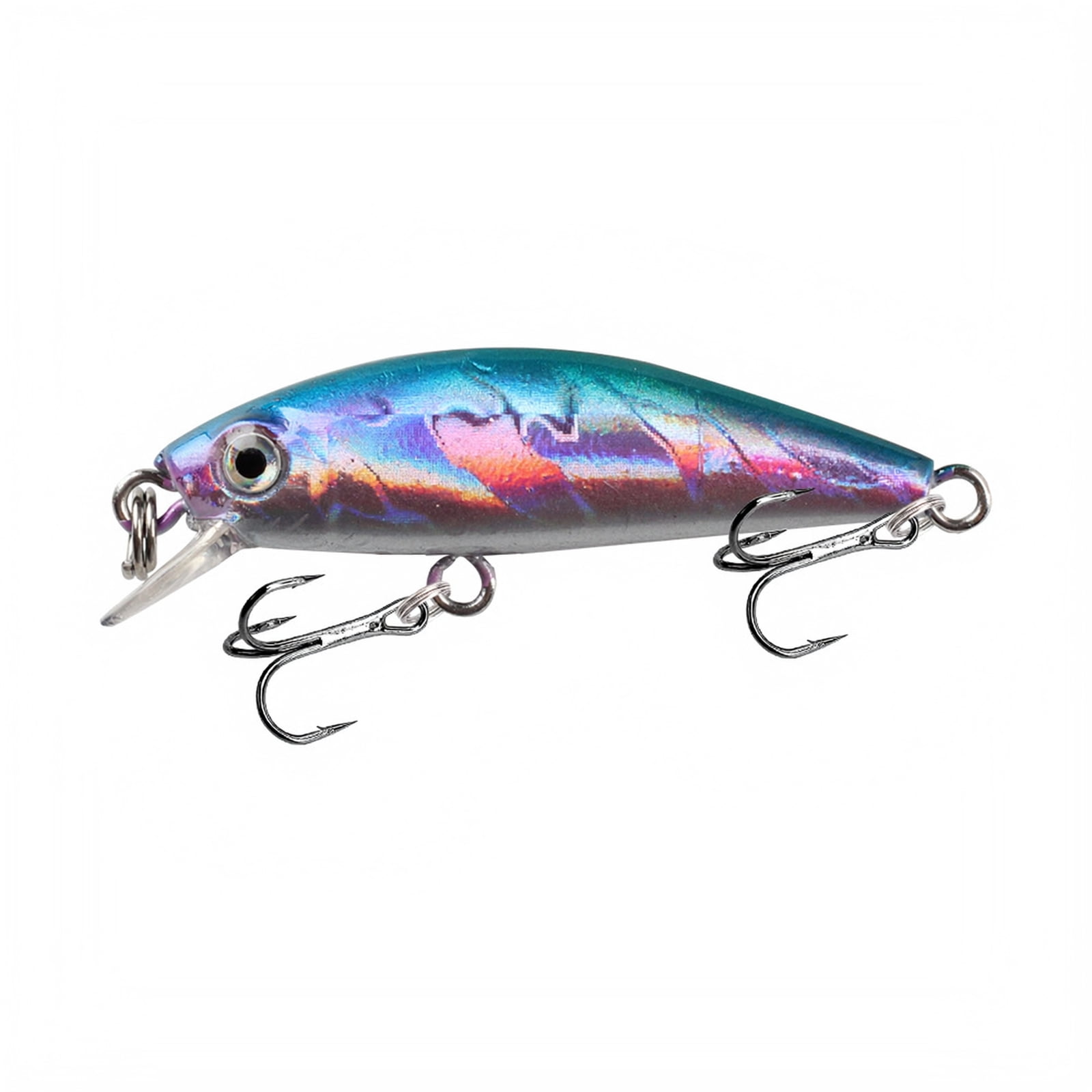 MInHoues Sinking Minnow Lure 1.77 Japanese Style Micro Hard Artificial Swimbait with 3D Eyes Realistic Trout Bait for Long Casting Freshwater Saltwater Fishing Tackle
