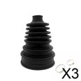 thumbnail image 1 of DYNWAVECA 3xCV Joint Boot Kit High Performance CV Boots Joint Replacement Cover, 1 of 10