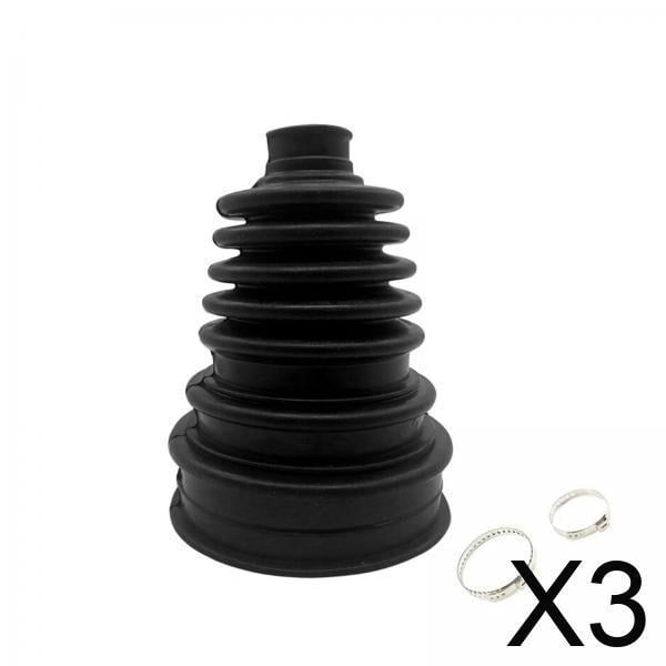 DYNWAVECA 3xCV Joint Boot Kit High Performance CV Boots Joint Replacement Cover