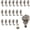 Silver, variant on Push Pin Hangers, 20 Pcs Zinc Alloy Rose Pin Hooks Picture Hanging Nails for Home Office Fabric Wall Wooden (Silver)