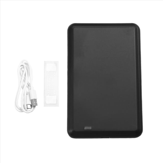 Lector de Etiquetas USB UHF ISO18000-6C 6B 860-960 MHz Lectura/Escritura HID-USB Salida COM Virtual Ajustable