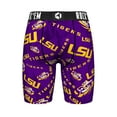 thumbnail image 3 of Men's Rock Em Socks Purple LSU Tigers All Over Logo Boxer Briefs, 3 of 3