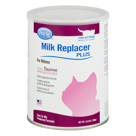 PetAg Milk Replacer Plus for Kittens, 10.5 oz. (Best Kitten Milk Replacer)