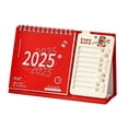 thumbnail image 1 of Calendario de escritorio 2025 DYNWAVEMX planificador mensual papel grueso rojo, 1 of 8