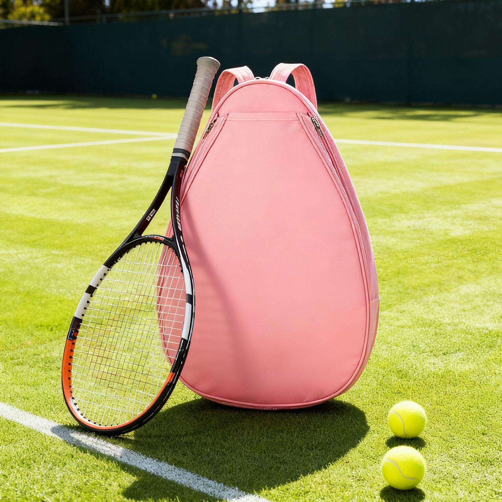 harayaa Tennis Bag Backpack Portable Large Capacity Tote Bags Tennis Racket Backpack for Pink