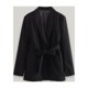 thumbnail image 2 of Blazer para mujer abrigo informal holgado con cuello en V profundo traje diario, 2 of 9