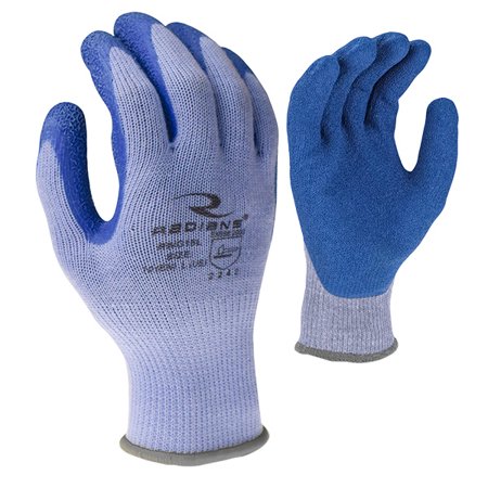 

Radians Crinkle Latex Palm Coated Gloves Medium Blue 1/Pair (21 Pairs)