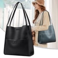 thumbnail image 2 of Bolso de mujer, bolso de mano de gran capacidad, bolso de mano sencillo, bolso de hombro para el trabajo, bolso debajo del brazo, 2 of 6