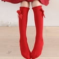 thumbnail image 3 of Odeerbi Bowknot Christmas Socks for Kids Boys Girls Mid-Calf Socks Fall Winter 2024 New Year's Red Socks Christmas Calf Socks Christmas Gift Stockings 3-12 Years Red, 3 of 5