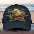 thumbnail image 2 of Celebrate 250 Hat 1776-2026 Patriotic Baseball Cap With Statue Of Liberty Eagle Flag,Printed Design, 2 of 2