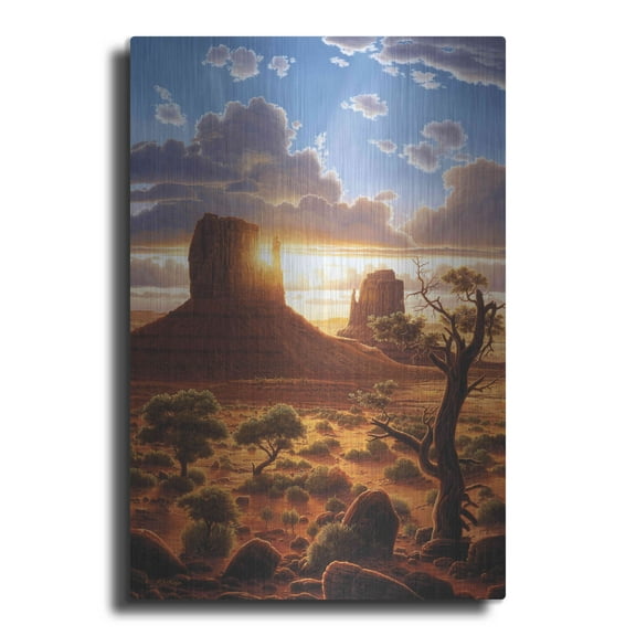 Luxe Metal Art 'Healing Hands' by R. Hed, Metal Wall Art, 12"x16"