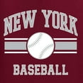 thumbnail image 6 of Wild Bobby City of New York NY Baseball Fantasy Fan Sports Men's T-Shirt, Maroon, Large, 6 of 6
