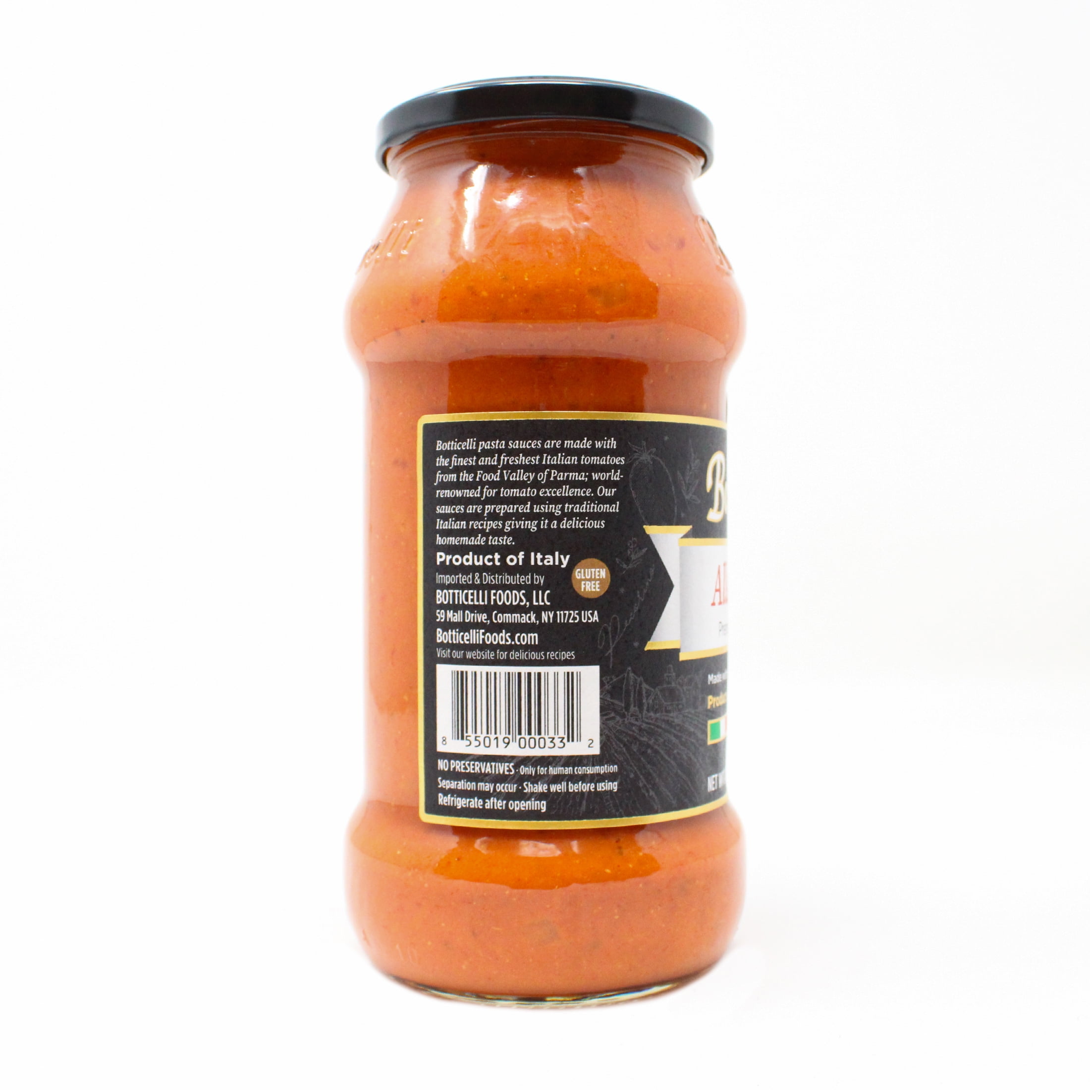 Botticelli Alla Vodka Pasta Sauce, 24 oz, 5 Servings, No Preservatives