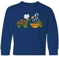 thumbnail image 3 of Inktastic Cute Turtle Chefs Making Soup Long Sleeve Youth T-Shirt, 3 of 5